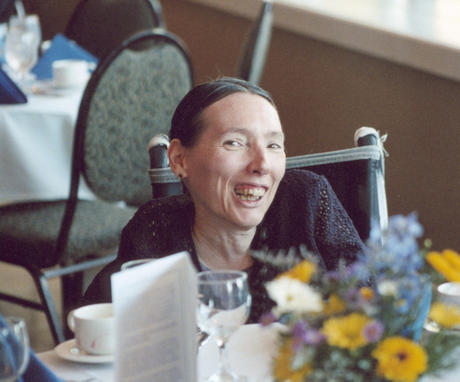 Harriet at Barry Corbet's memorial service, May 22, 2005 Harriet at Barry Corbet's memorial service, May 22, 2005